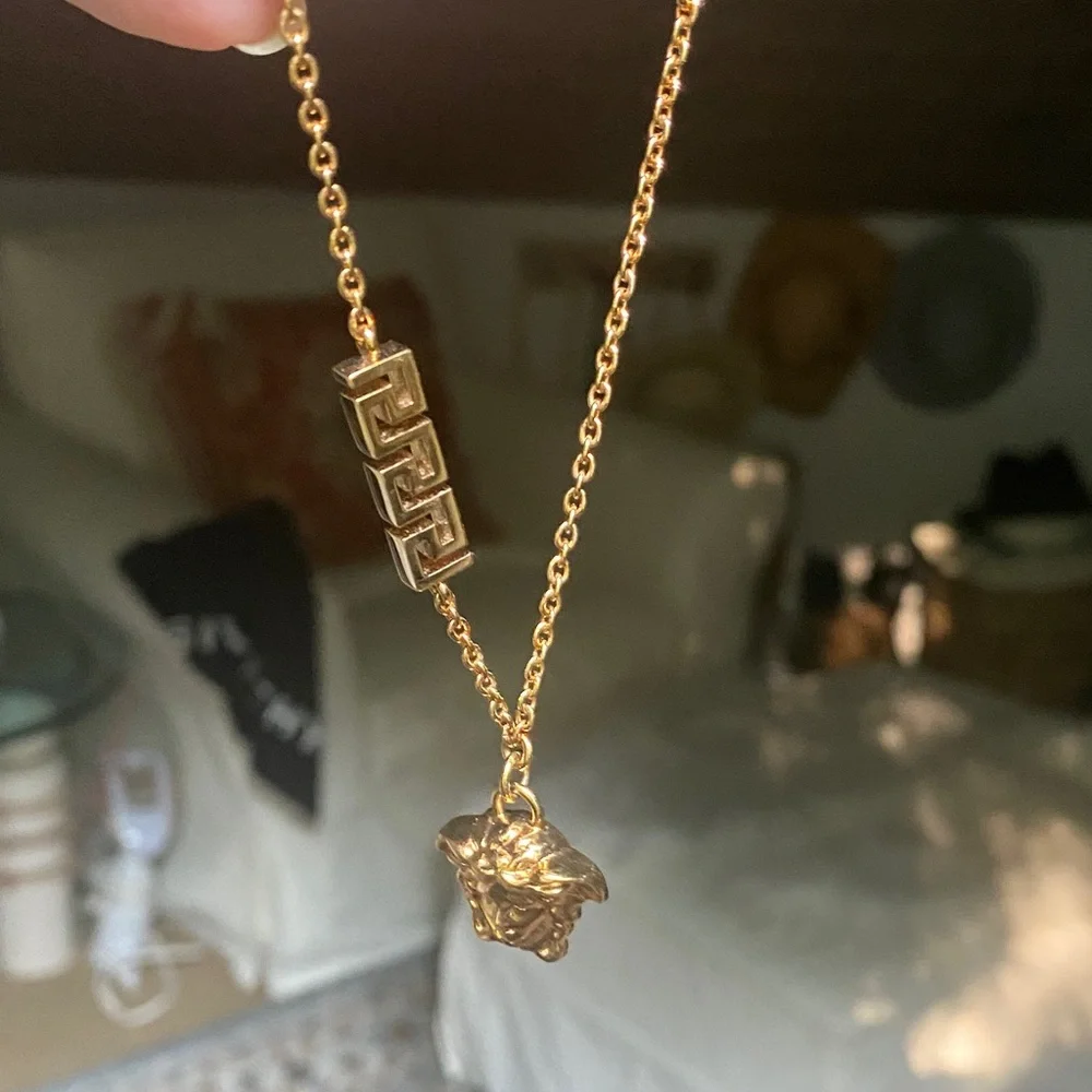 Versace Gold Medusa Ankle Bracelet